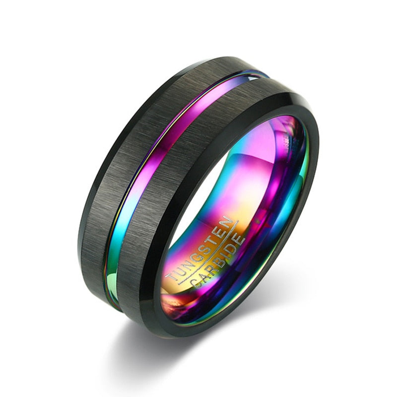 Colorful Groove Ring