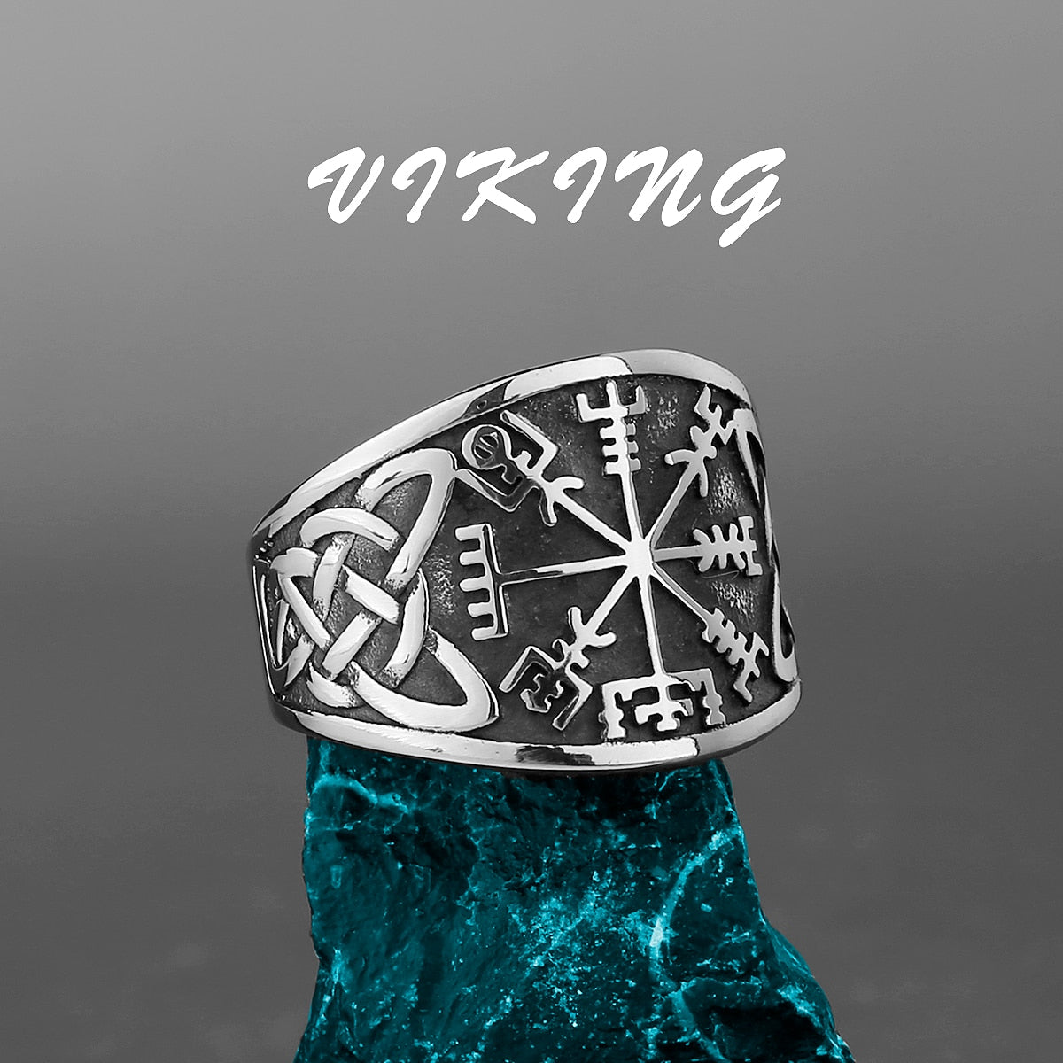 Nordic Viking Steel Ring