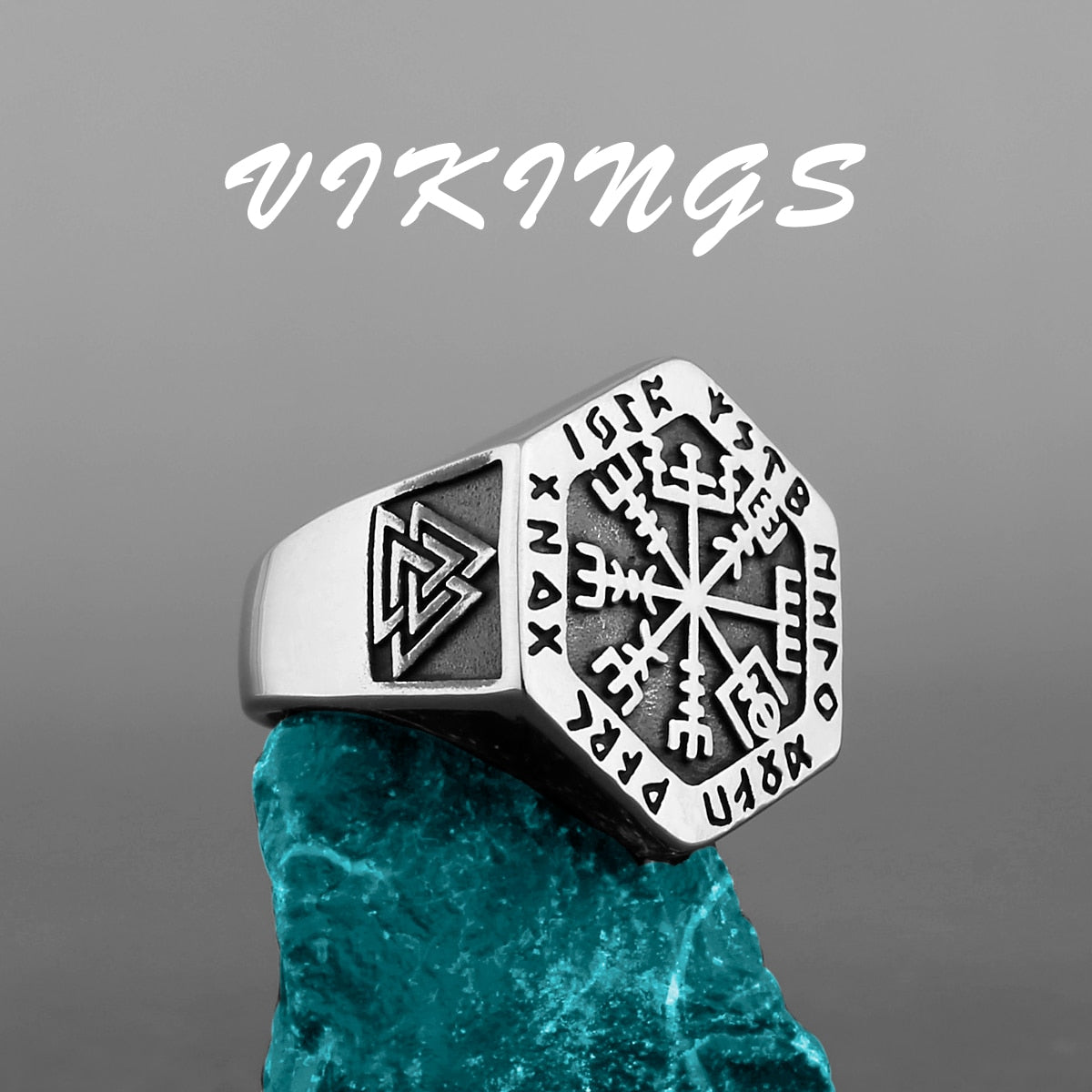 Nordic Viking Steel Ring