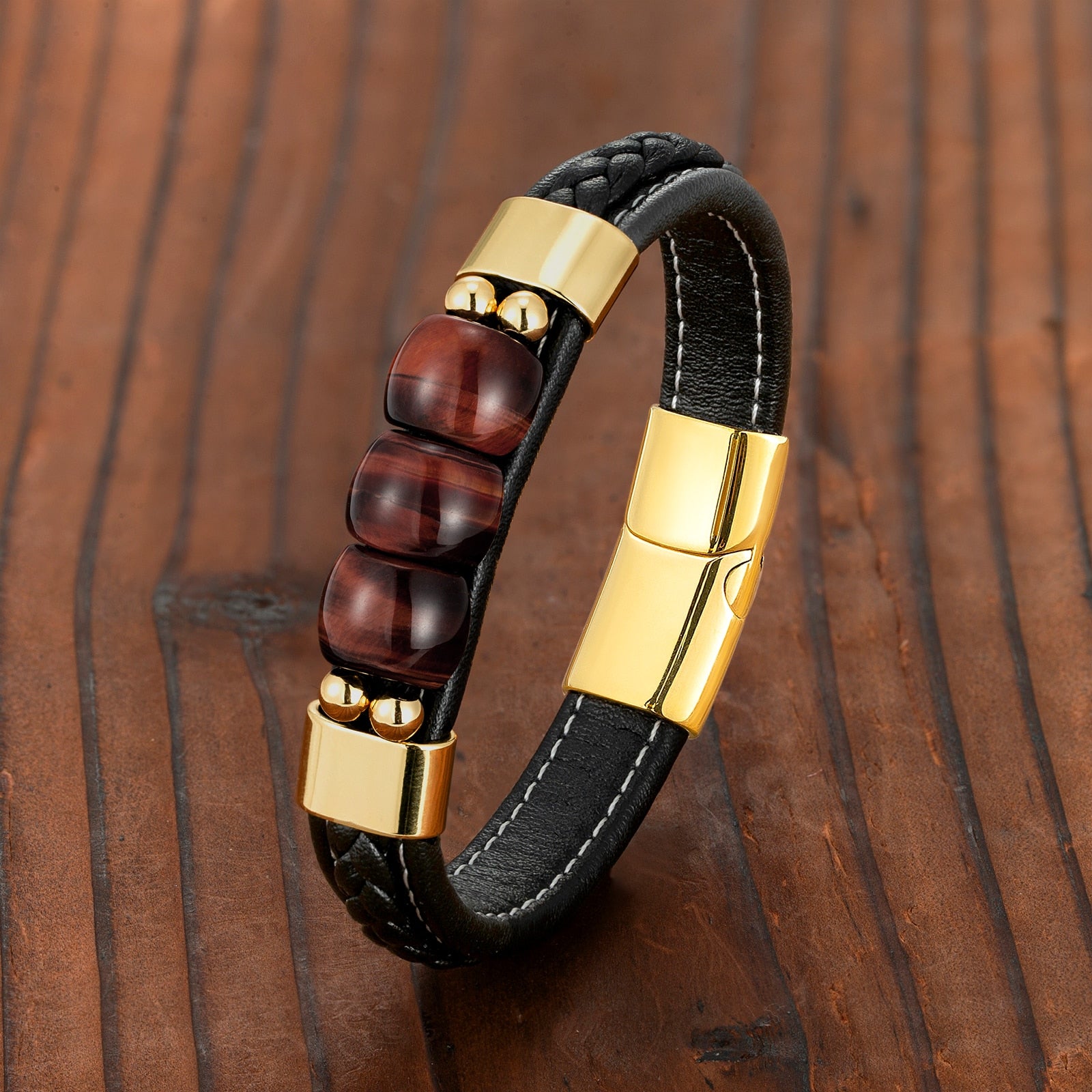 Natural Red Tiger Eye Bracelet