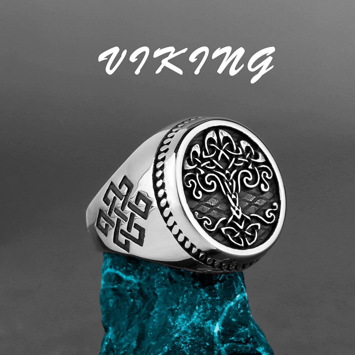 Nordic Viking Steel Ring