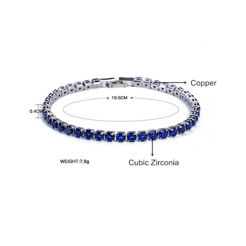 Cold Zirconia Tennis Bracelet