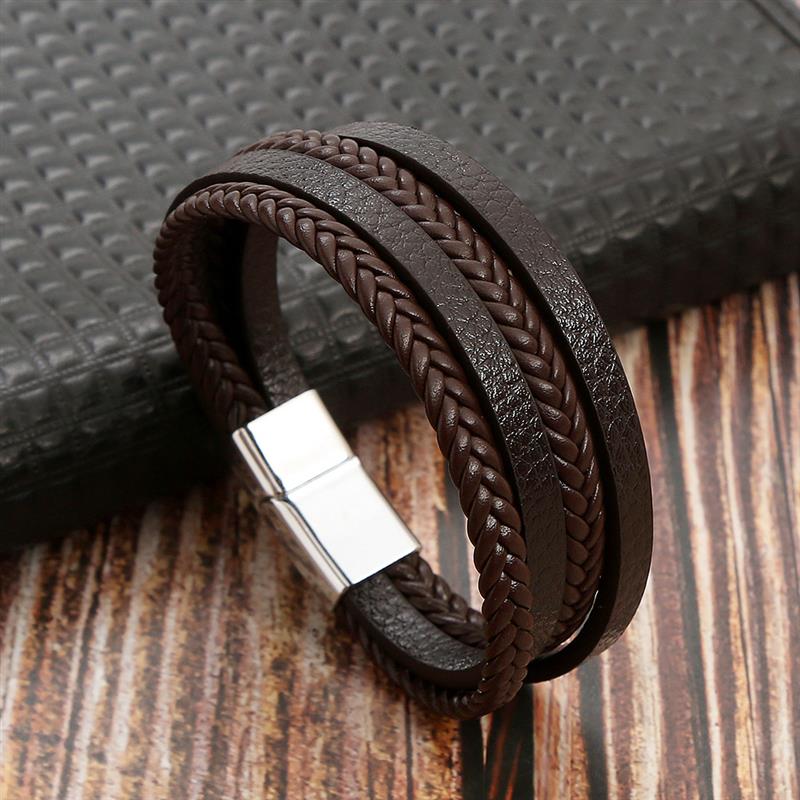 Black Leather Bracelet