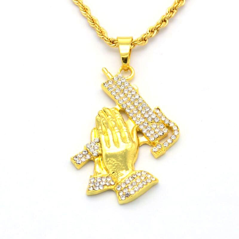 Middle Finger Pendant Necklace