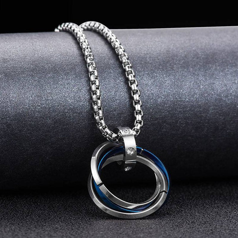 Round Loop Pendant Necklace