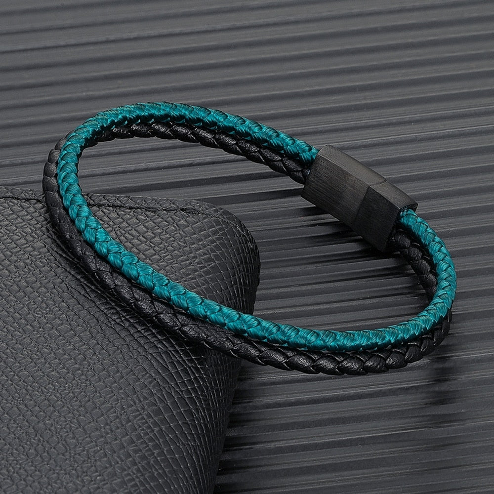 Double Strand Leather Bracelet