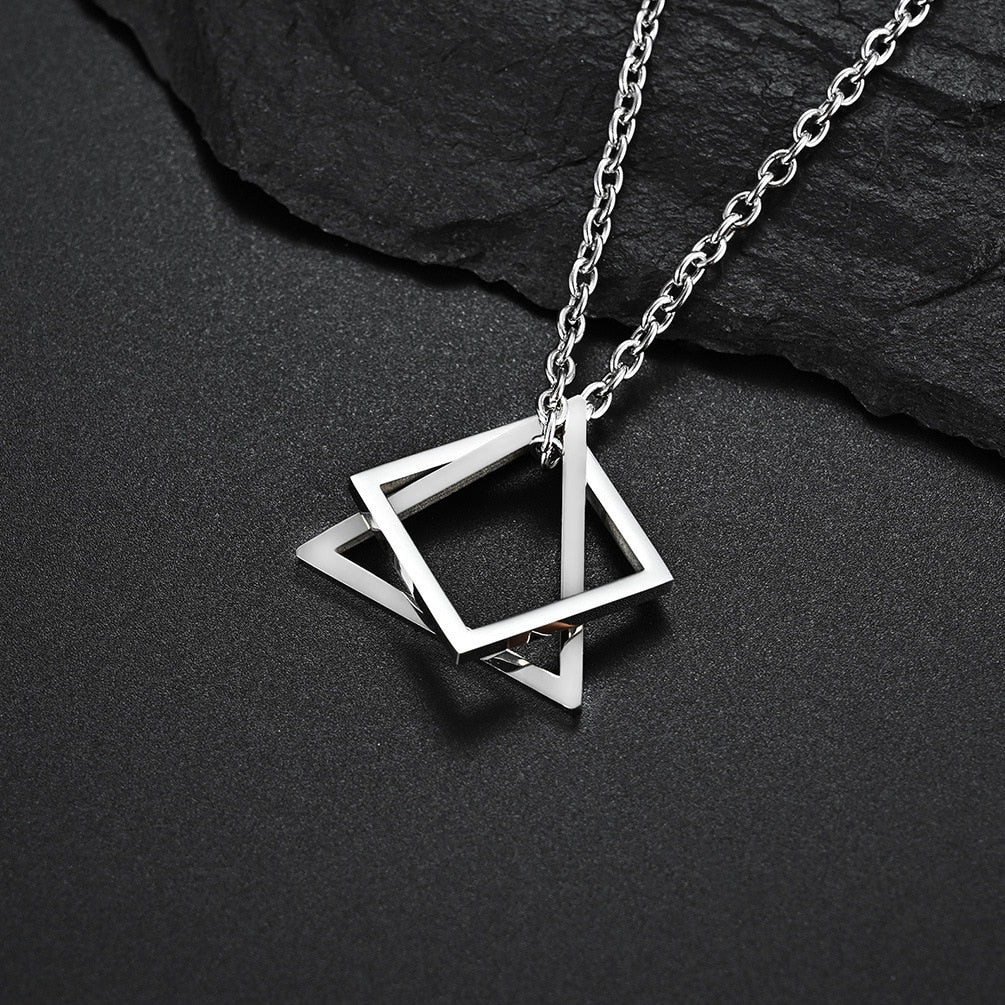 Geometric Stacking Necklace