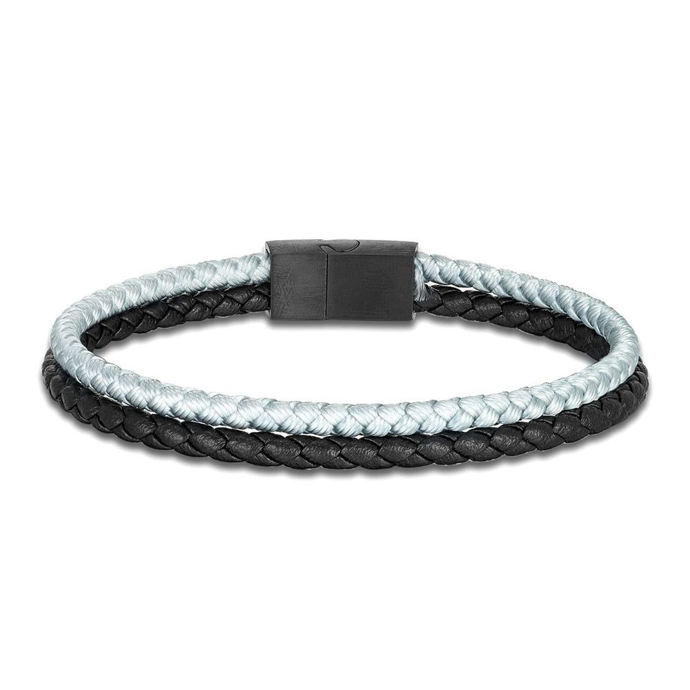 Double Strand Leather Bracelet