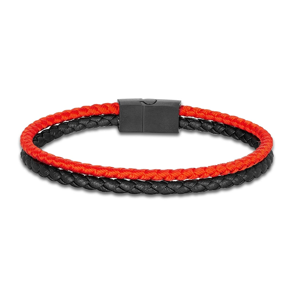 Double Strand Leather Bracelet