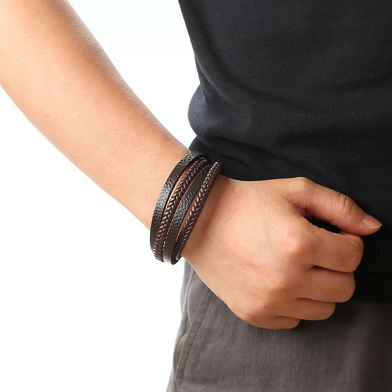 Black Leather Bracelet