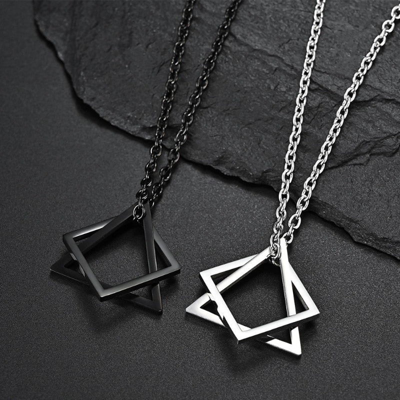 Geometric Stacking Necklace