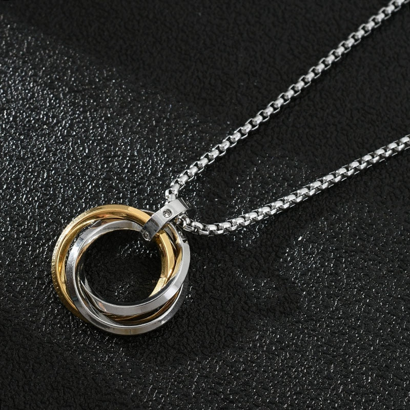 Round Loop Pendant Necklace