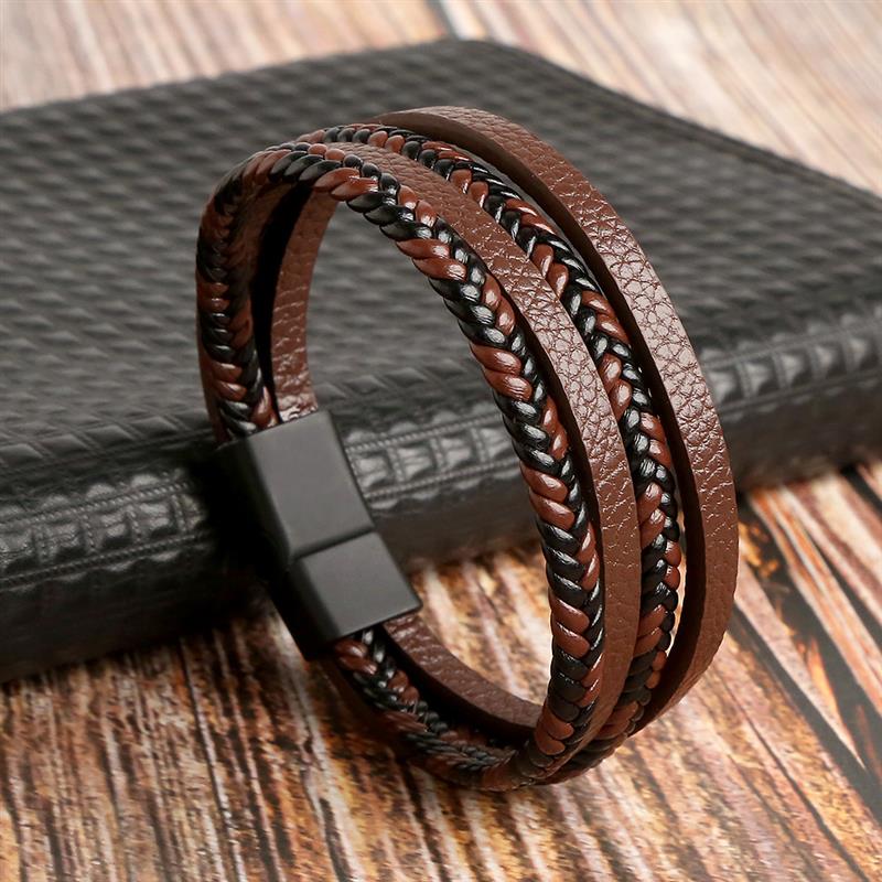 Black Leather Bracelet