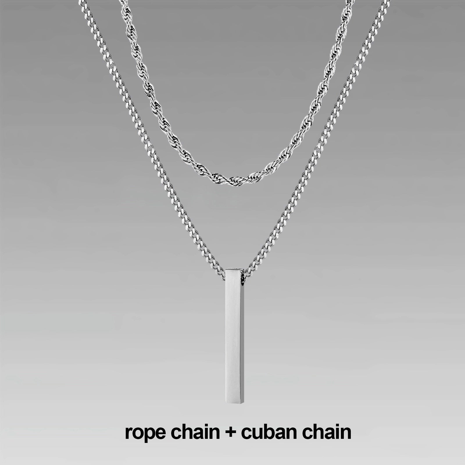 Cuban Chain with Necklace