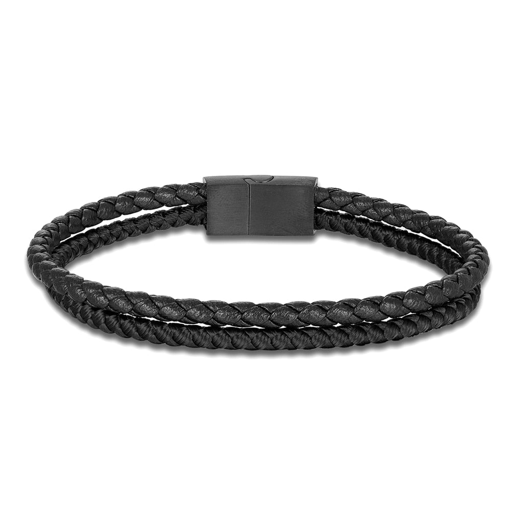 Double Strand Leather Bracelet