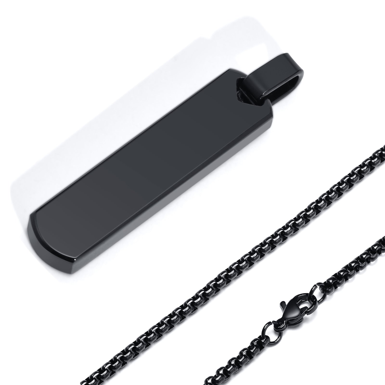 Vnox Initial Bar Necklace