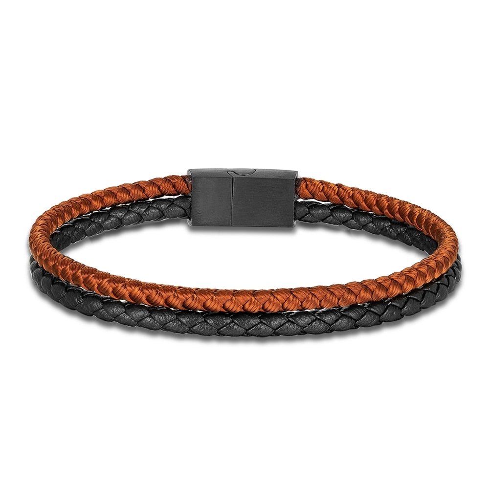 Double Strand Leather Bracelet