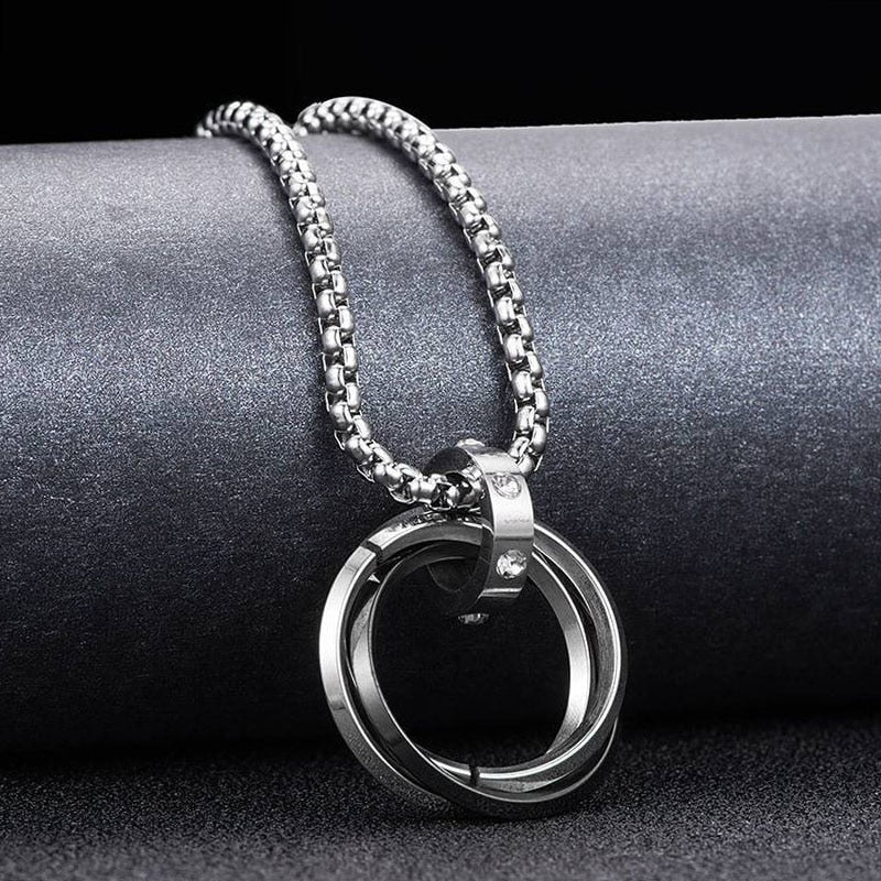 Round Loop Pendant Necklace