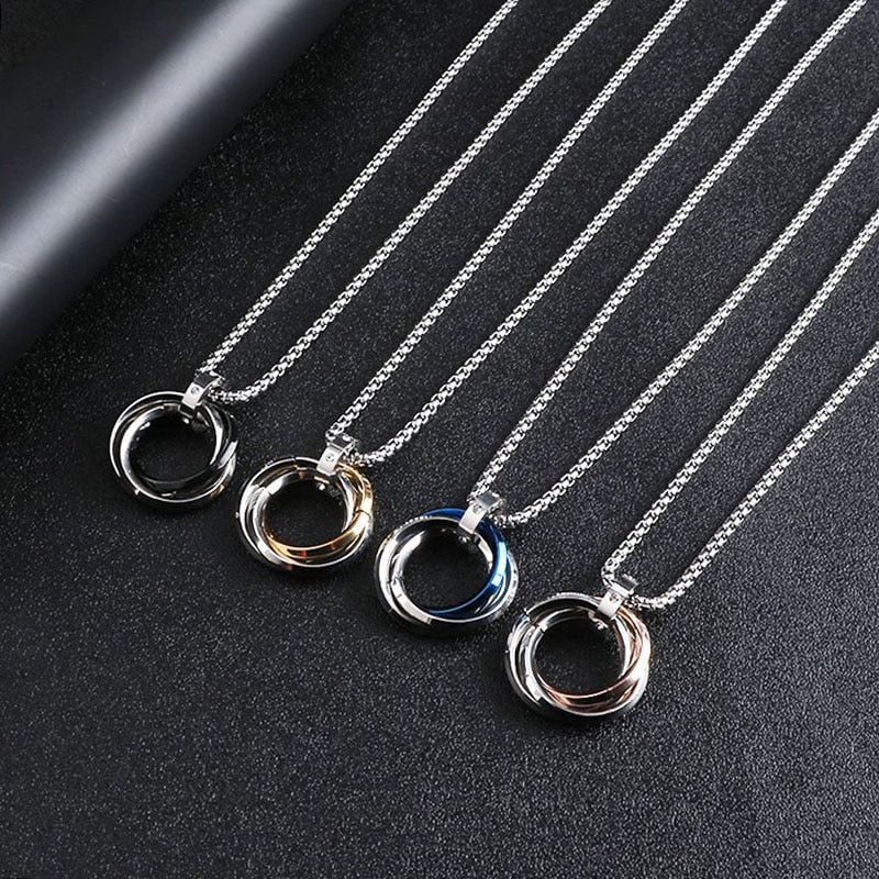 Round Loop Pendant Necklace