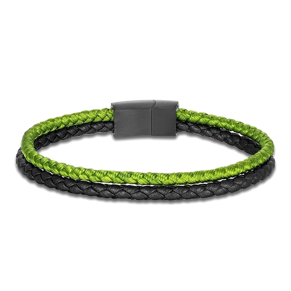 Double Strand Leather Bracelet