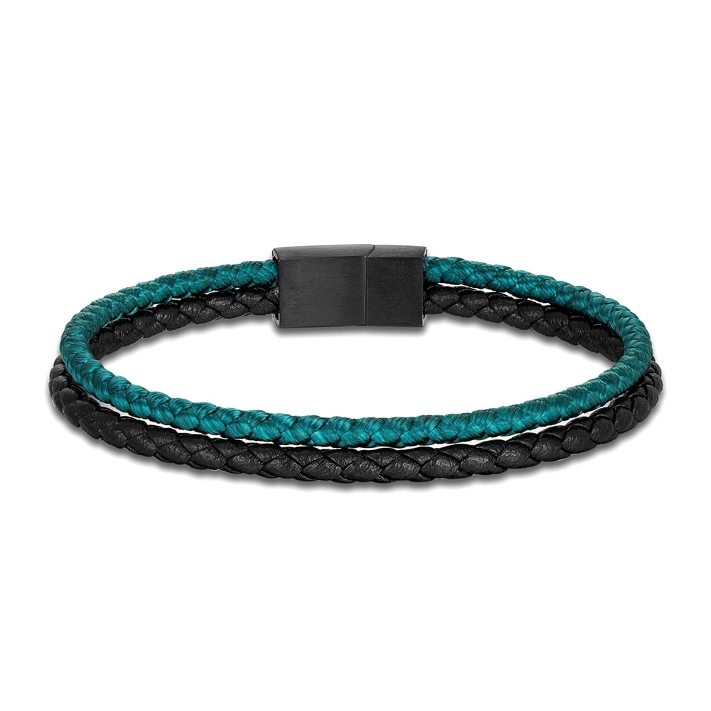 Double Strand Leather Bracelet